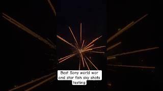 Best Sony world war and star fish sky shots testing viralvideo fireworks subscribe diwali [upl. by Archibold]