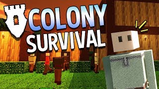 Colony Survival  1  Shared Kingdom 4Player Online [upl. by Dibrin]