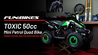 Toxic 50cc  Kids Mini Petrol Quad Bike [upl. by Akeemahs]