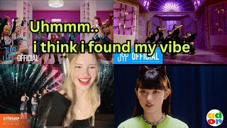 Reacting to KPOP girl groups for THE FIRST TIME Twice New Jeans Itzy IVE pt2 [upl. by Eidnim]