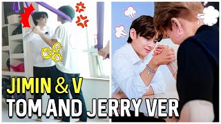 Jimin amp V Almost Ending Their Friendship  Tom amp Jerry Ver [upl. by Yelreveb]