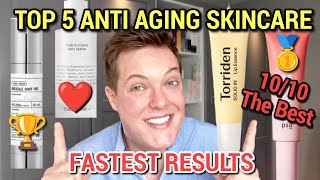 INSTANT ANTI AGING RESULTS  Top 5 Anti Aging Skincare Products [upl. by Kiley]