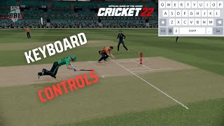 Cricket 22 with Keyboard  Running Controls [upl. by Ahsikym]