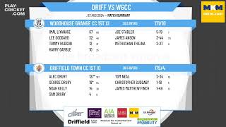 Driffield Town CC 1st XI v Woodhouse Grange CC 1st XI [upl. by Edalb]