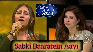 Adya Mishra Sabki Baaratein Aayi Song Indian Idol 14 Latest Performance Adyamishra [upl. by Regazzi]