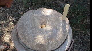 Hice un molino de piedra tradicional con tecnología primitiva estilo Ibero [upl. by Amik89]