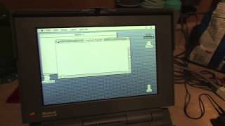 Panasonic SCSI CDROM with PowerBook 180 [upl. by Meesan]