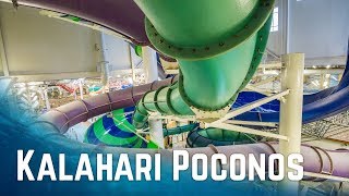 All Big Waterslides at Kalahari Resort Pocono Mountains Pennsylvania 2017 Edition [upl. by Coussoule]