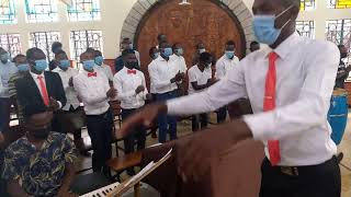 CHRIST THE KING MASS HOLY HOLYKenyatta University Catholic Community Choir [upl. by Nivk]