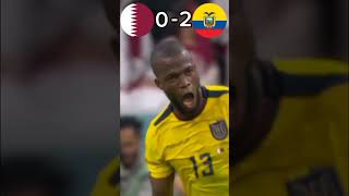 QatarEcuador 2022 World Cup FIRST MATCH on the TOURNAMENT football worldcup 2022 [upl. by Tamberg]