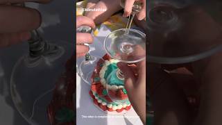 Viral wine glass cake cutting hack  cake cutting with wine glass shorts [upl. by Ardell958]