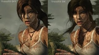 Tomb Raider  TressFX Graphics Comparison PC [upl. by Koblick]