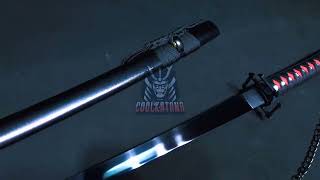 Handmade Anime Bleach Ichigo Bankai Sword New Tensa Zangetsu Katana 1060 Carbon Steel Quenched Blade [upl. by Ethelin]