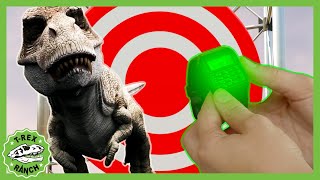 TREX TARGET  Dinosaur Music Video  🦖🦕 TRex Ranch Dinosaur Videos [upl. by Jegger]