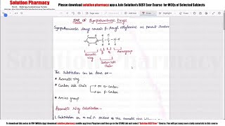 Class 16 SAR of Sympathomimetic Agents  Medicinal Chemistry 01  Sympathomimetic Drugs  BPharma [upl. by Roath]