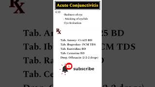 Acute Conjunctivitis treatment eyecare [upl. by Evanthe489]