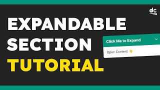 How to Create Expandable Sections with HTML CSS amp JavaScript [upl. by Landis]