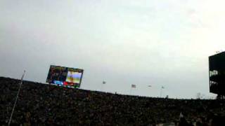 Stealth bomber flyover big chill 121110 [upl. by Missak744]