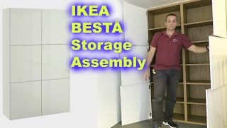 IKEA BESTÅ Storage combination white Assembly [upl. by Terrence697]