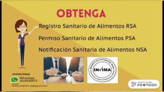 Registro Sanitario INVIMA para emprendedores  Ley 20692020 [upl. by Habas]