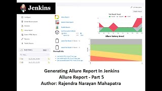 Generating Allure Report In Jenkins Part5 [upl. by Luaped835]