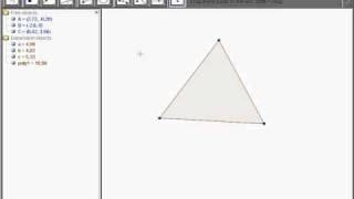 How to construct the centroid of a triangle in Geogebra [upl. by Asiak]