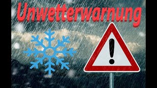 Amtliche Unwetterwarnung für Bayern [upl. by Dorree]