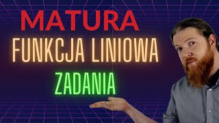 MATURA MATEMATYKA Funkcja liniowa zadania PEWNIAK funkcje cz4 [upl. by Ajam]