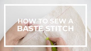 How to Sew a Basting Stitch [upl. by Tjader]