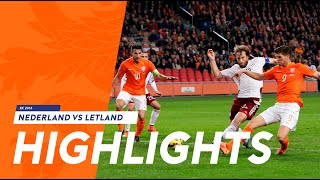 Highlights Nederland  Letland 60 16112014 EK 2016kwalificatie [upl. by Euginom241]