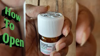 How To Open Thyroxine Sodium Tablet Bottle In Hindi  Easy To Open [upl. by Tare686]