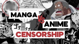 Censorship between MANGA amp ANIME One Piece [upl. by Wickham]