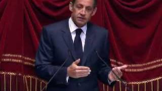 Discours de N Sarkozy devant le Parlement réuni en Congrès à Versailles [upl. by Hpeosj]