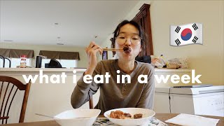 what i eat in a week 🇰🇷 korean food amp realistic [upl. by Marve80]