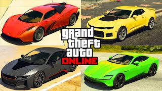 TOP 5 FASTEST CARS IN GTA ONLINE UPDATED OCTOBER 2024 [upl. by Merrile]