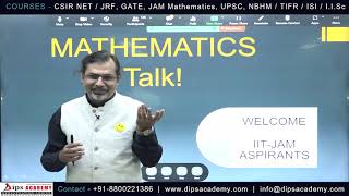 Seminar on IIT JAM Mathematics 2024  IIT JAM Talk with Dubey Sir  JAM 2024 Exam Strategy [upl. by Aran]