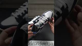 UA Dunk Low Vintage Navy Unboxing Wonderkicks [upl. by Matuag]