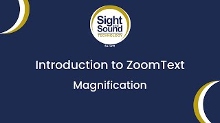 ZoomText Magnification [upl. by Rehpotsirhcnhoj]