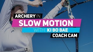 Archery in slow motion S01E010 BONUS Ki Bo Bae Coach Cam [upl. by Auqenaj]