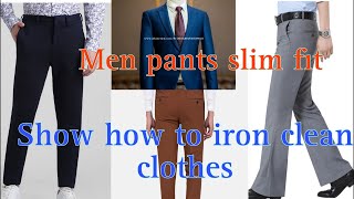 Hong Official Show how sewing pants men’s And then show how to iron clean pants clothes [upl. by Strage]