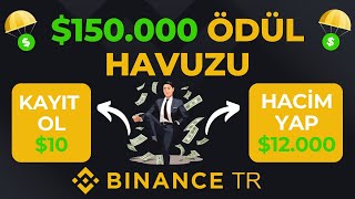 Binance Hacim Şampiyonları  Toplam 150000 Dolar Ödül Havuzu Çekilebilir Airdrop Para Kazan [upl. by Ezarras]