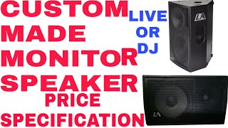 Custom Made Monitor For Live Sound And Dj [upl. by Ahsitan515]