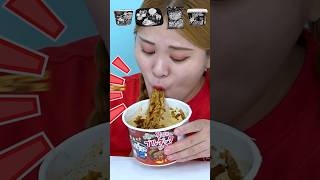 Random Spicy Noodles Tteokbokki Mukbang shorts ramen [upl. by Ellenrahs]