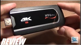 REVIEW H96 Pro 4K Android TV Stick Dongle 16GB [upl. by Aken49]