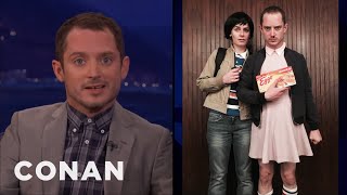 Elijah Wood Dressed Up As Eleven For Halloween  CONAN on TBS [upl. by Kall]