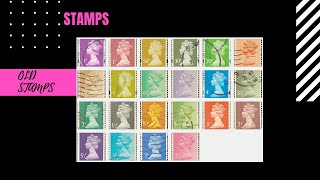 RareBeautifulold Stamps UK stamps in the 1960s and 1970s [upl. by Yeorgi908]