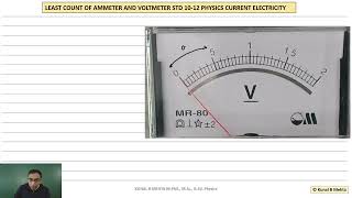 LEAST COUNT OF VOLTMETER amp AMMETER  CURRENT ELECTRICITY PHYSICS STD 912  VIMP BOARD  HINDI [upl. by Ethelind]