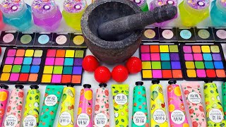 Satisfying Video How To Make Rainbow🌈 Slime Mixing Eyeshadow Makeup Glitter Slime Studio ASMR 💖10 [upl. by Georglana]