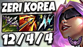 Zeri vs KogMaw  ADC  Patch 1419 Korea Master ✅ [upl. by Dalli]