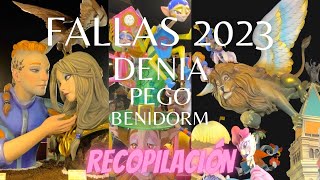 FALLAS 2023 DENIA Pego Benidorm en 4K [upl. by Maitund]